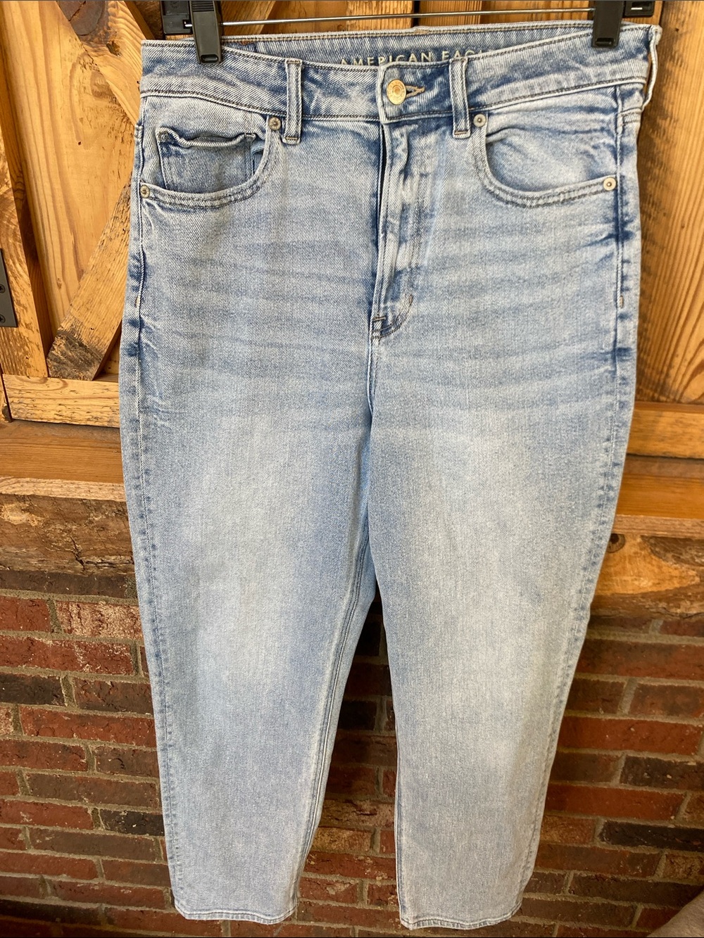 American Eagle High-Rise Light Blue Women’s Jeans stretch size 8